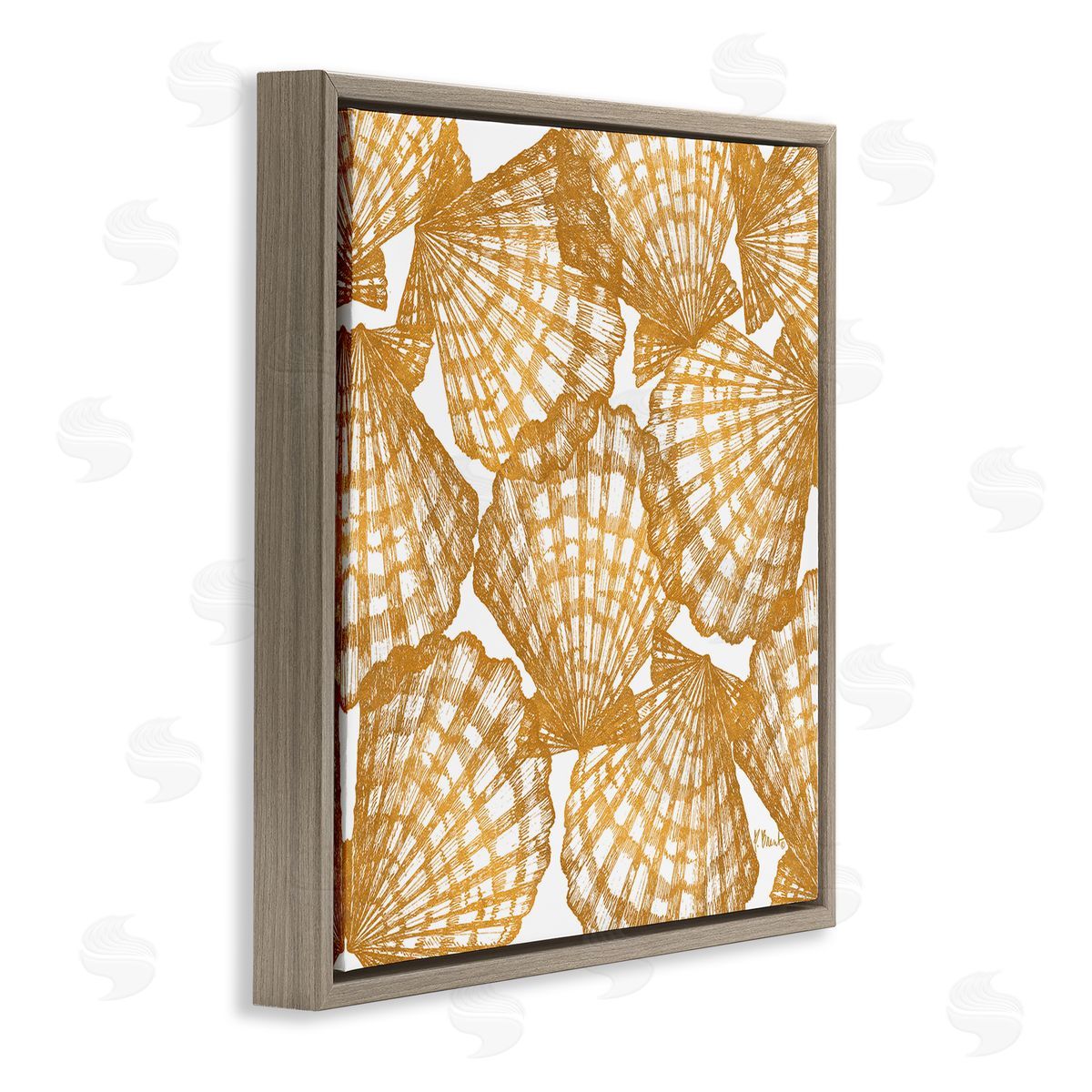 Paul Brent Gold Tropez Shells Canvas Wall Art Print