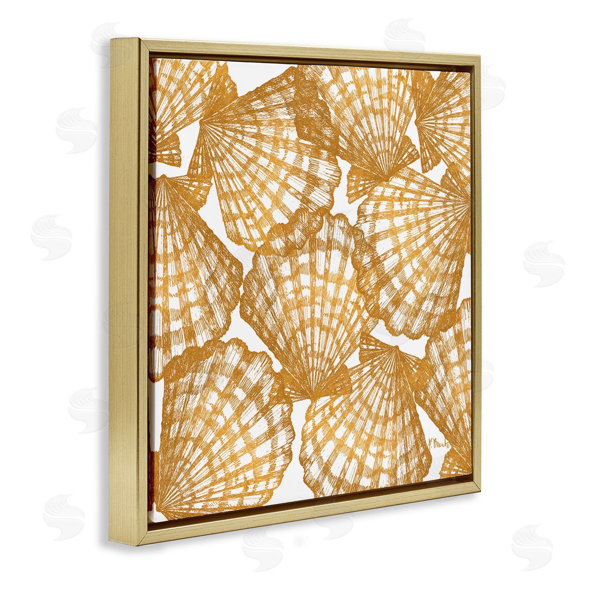 Paul Brent Gold Tropez Shells Canvas Wall Art Print
