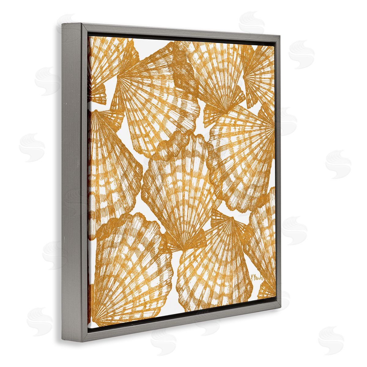 Paul Brent Gold Tropez Shells Canvas Wall Art Print