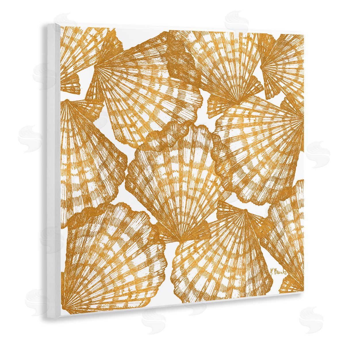 Paul Brent Gold Tropez Shells Canvas Wall Art Print