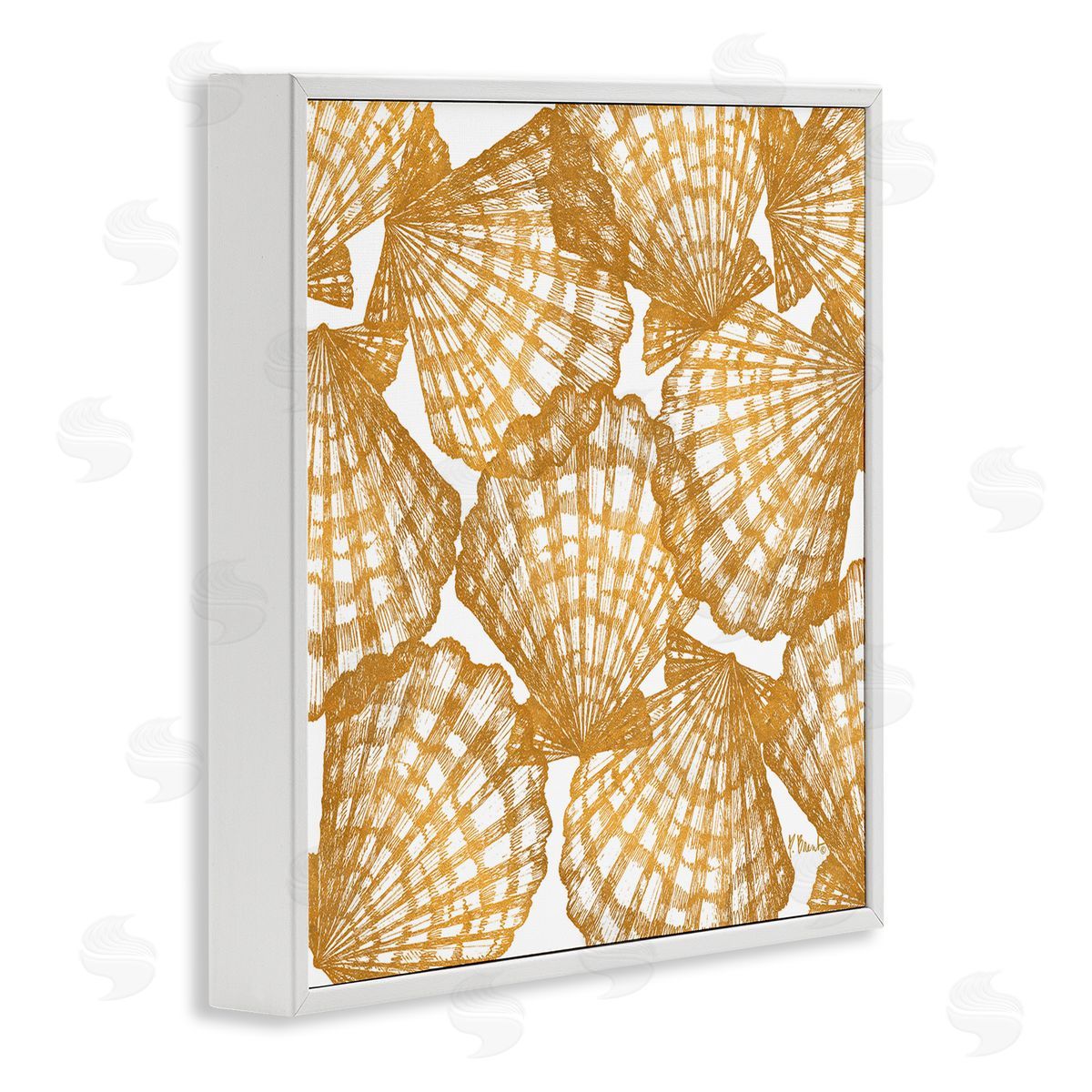 Paul Brent Gold Tropez Shells Canvas Wall Art Print