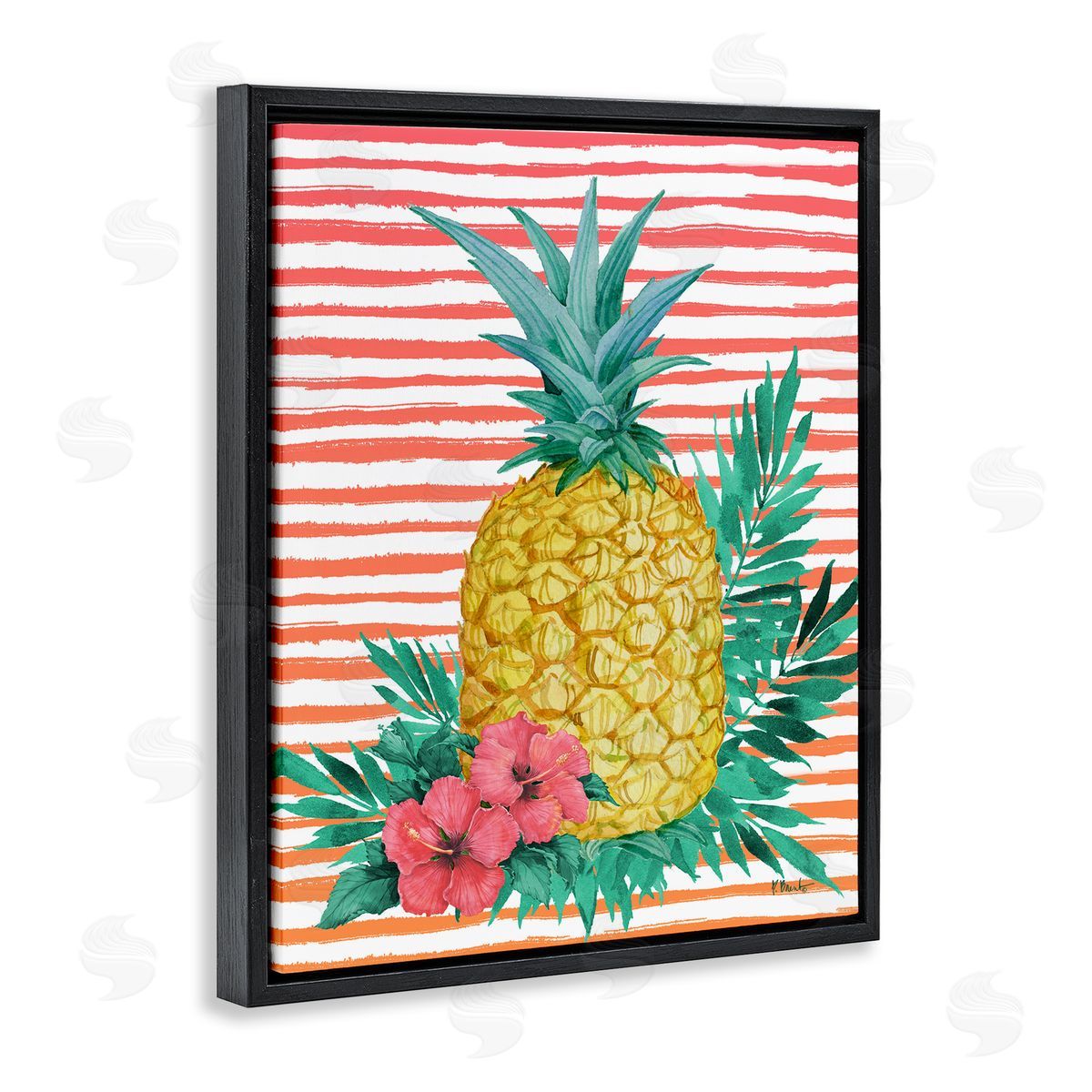 Paul Brent Tropical Bright Pineapple Canvas Wall Art Print