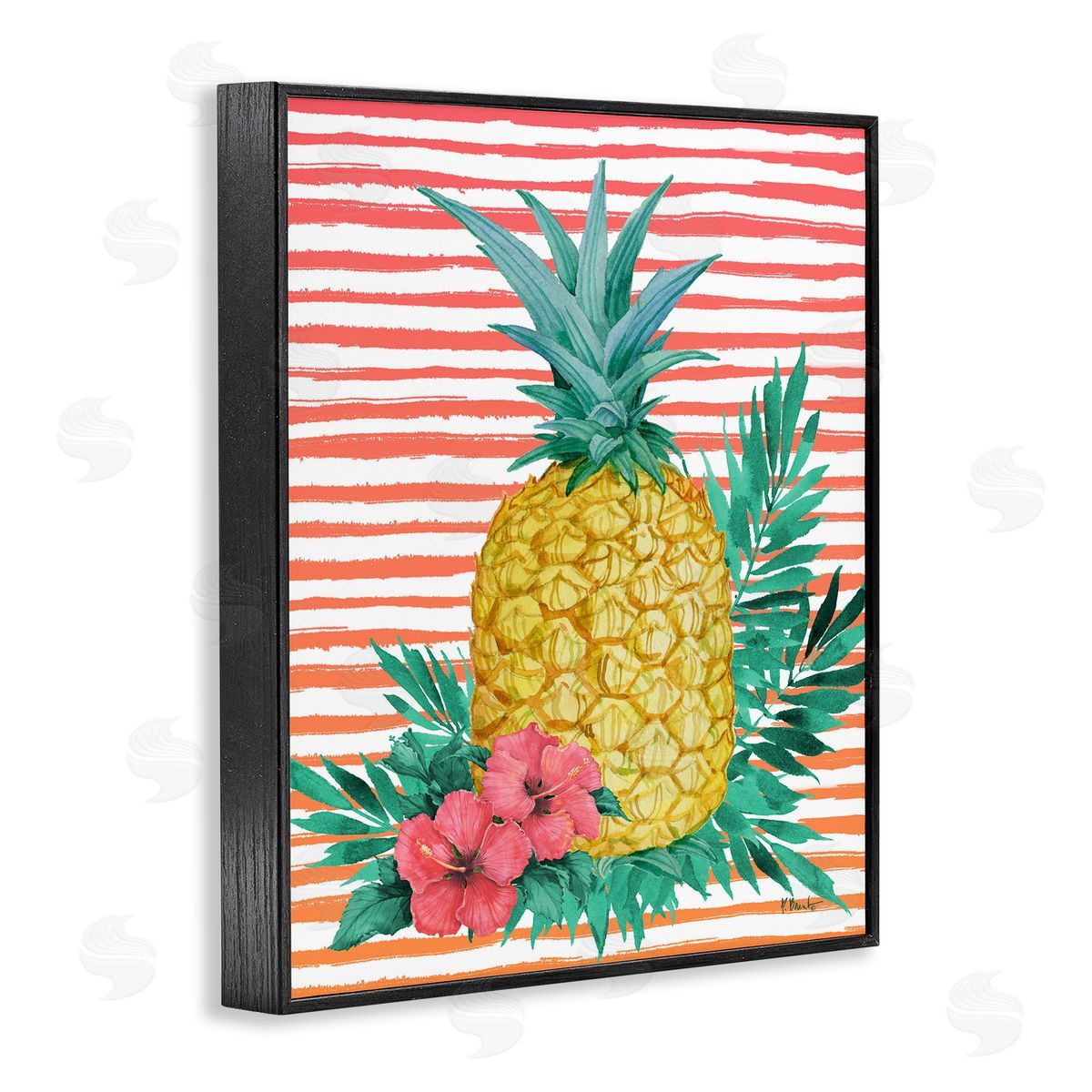 Paul Brent Tropical Bright Pineapple Canvas Wall Art Print