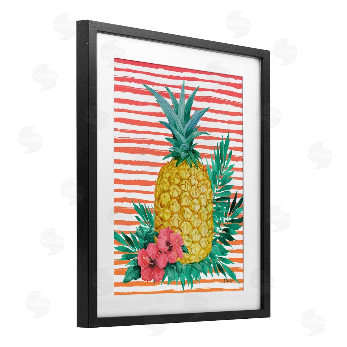 Paul Brent Tropical Bright Pineapple Canvas Wall Art Print