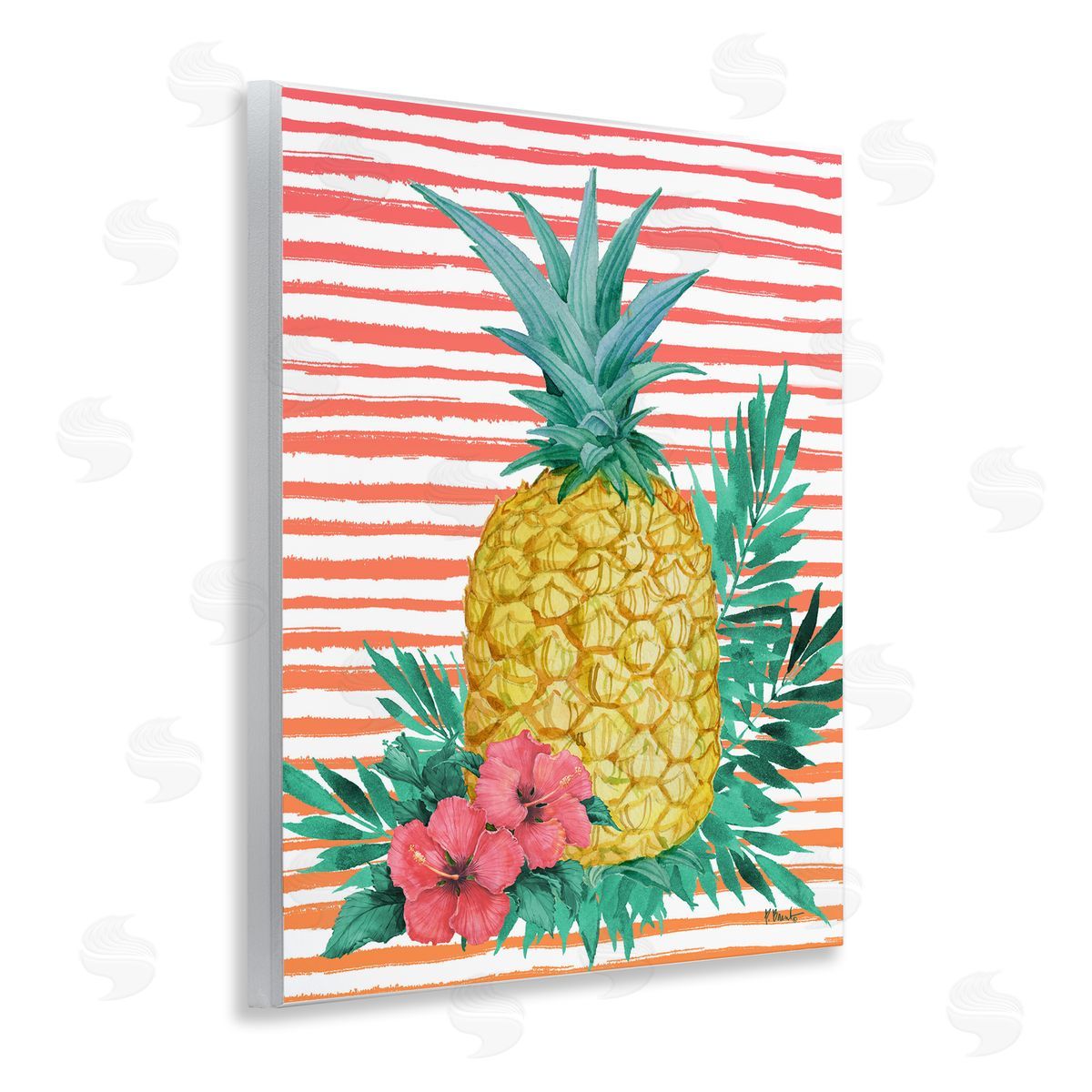Paul Brent Tropical Bright Pineapple Canvas Wall Art Print