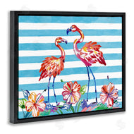 Paul Brent | Brushed Flamingos & Hibiscus