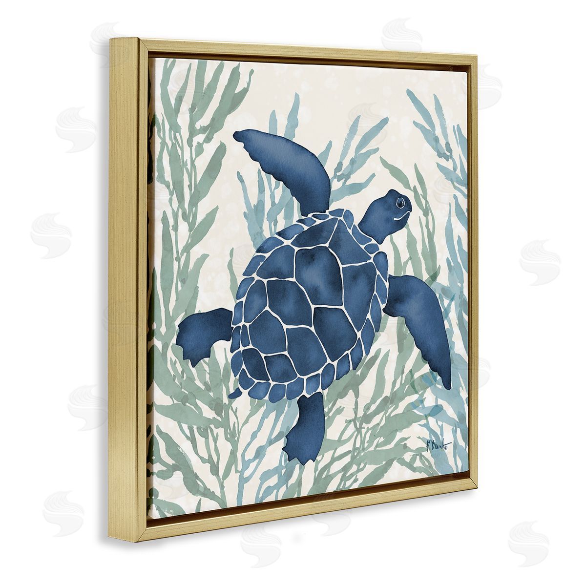 Paul Brent Radiant Sea Life Tortoise Canvas Wall Art Print