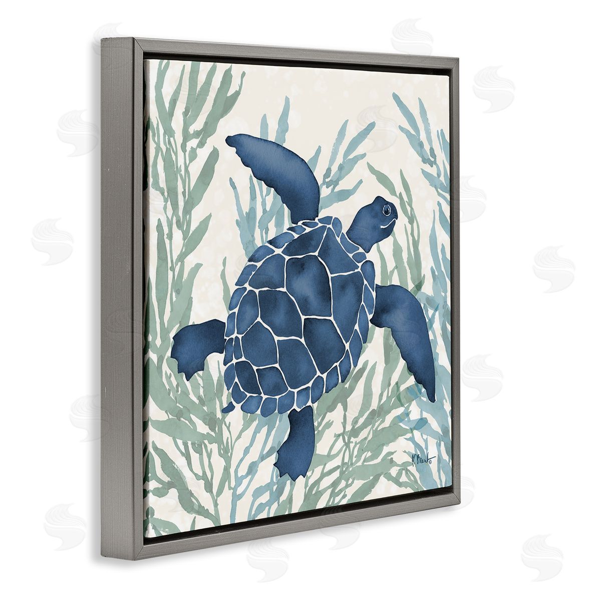 Paul Brent Radiant Sea Life Tortoise Canvas Wall Art Print