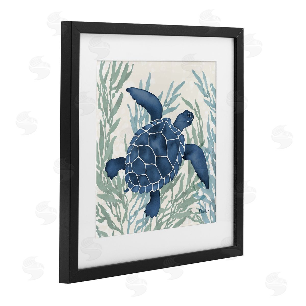 Paul Brent Radiant Sea Life Tortoise Canvas Wall Art Print