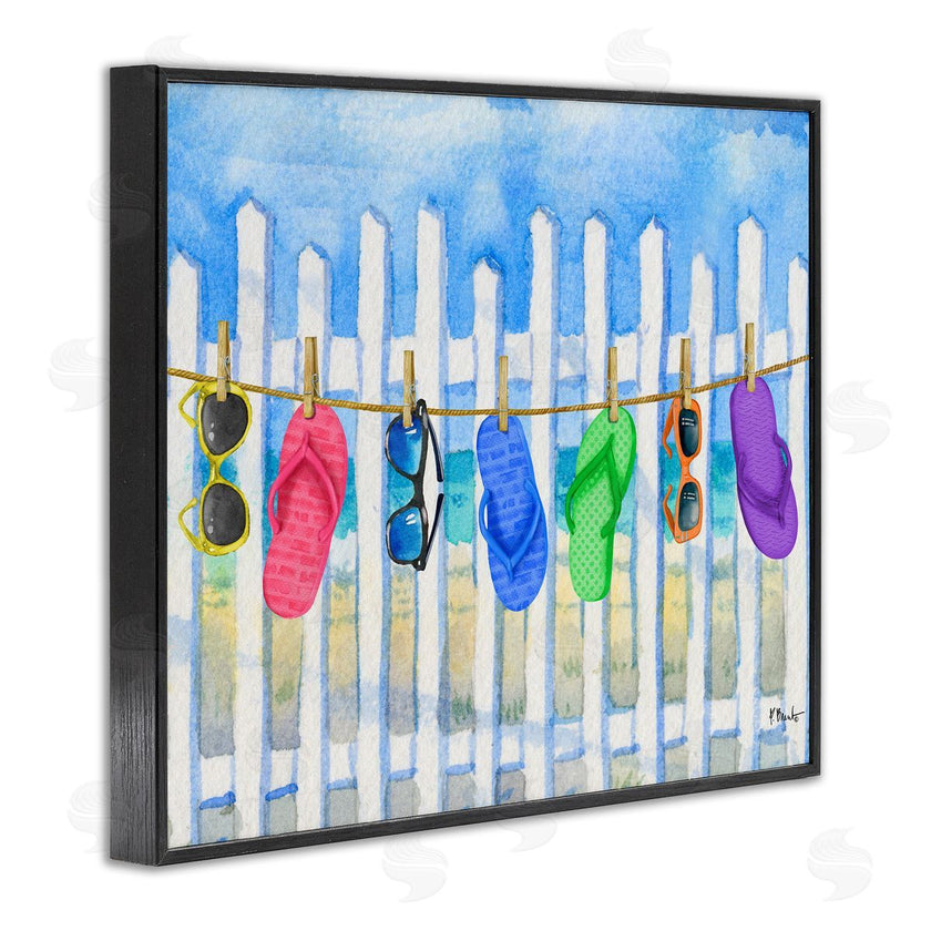 Paul Brent | Summer Clothesline with Flip Flops