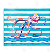 Paul Brent | Brushed Octopus on Stripes