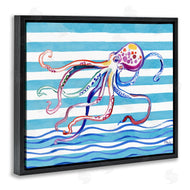 Paul Brent | Brushed Octopus on Stripes