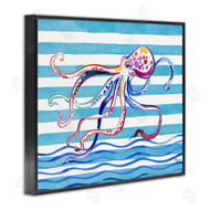 Paul Brent | Brushed Octopus on Stripes
