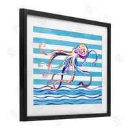 Paul Brent | Brushed Octopus on Stripes