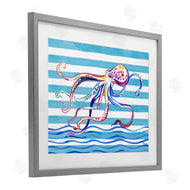 Paul Brent | Brushed Octopus on Stripes
