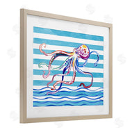 Paul Brent | Brushed Octopus on Stripes