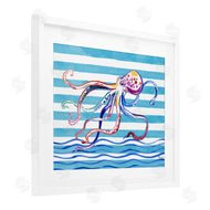 Paul Brent | Brushed Octopus on Stripes