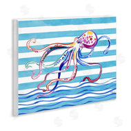 Paul Brent | Brushed Octopus on Stripes