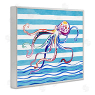 Paul Brent | Brushed Octopus on Stripes