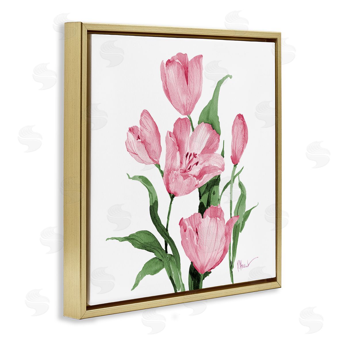 Paul Brent Province Tulips in Pink Canvas Wall Art Print