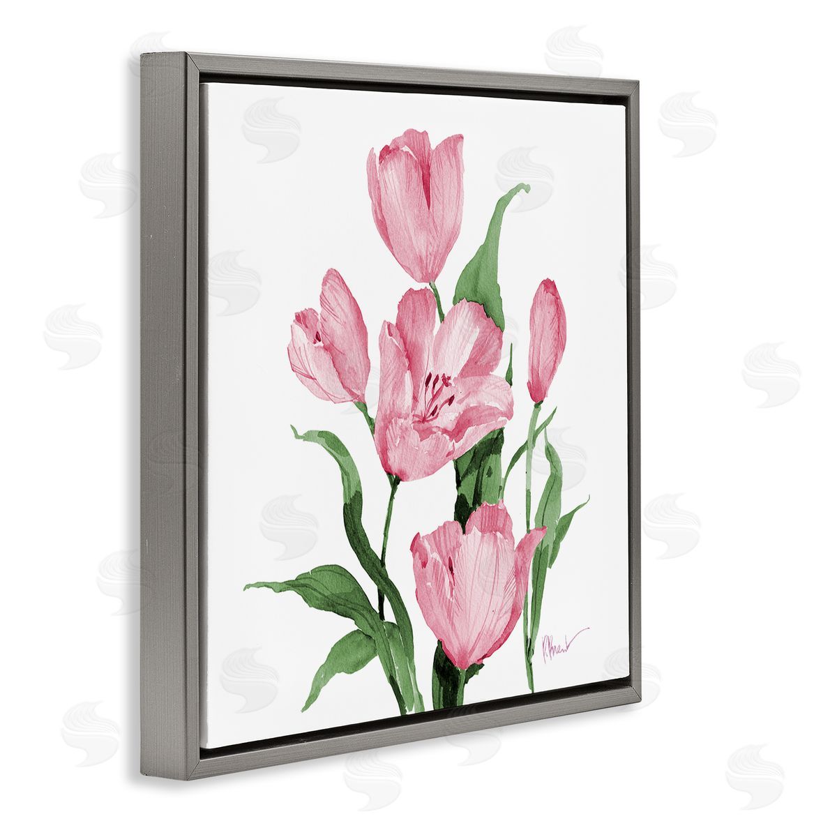 Paul Brent Province Tulips in Pink Canvas Wall Art Print