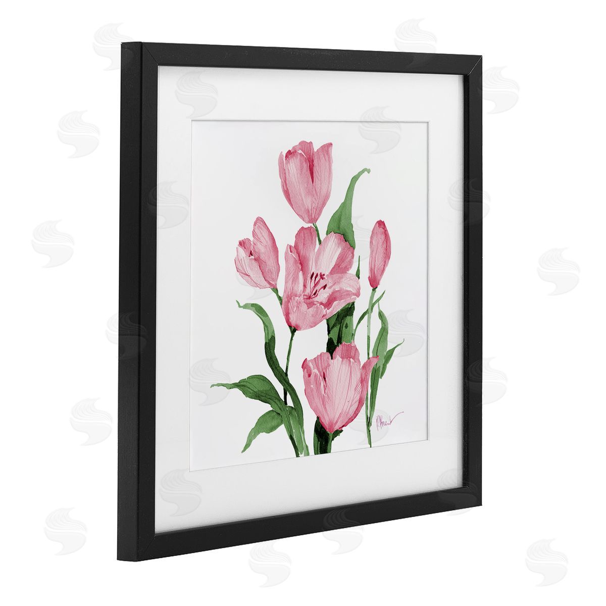 Paul Brent Province Tulips in Pink Canvas Wall Art Print