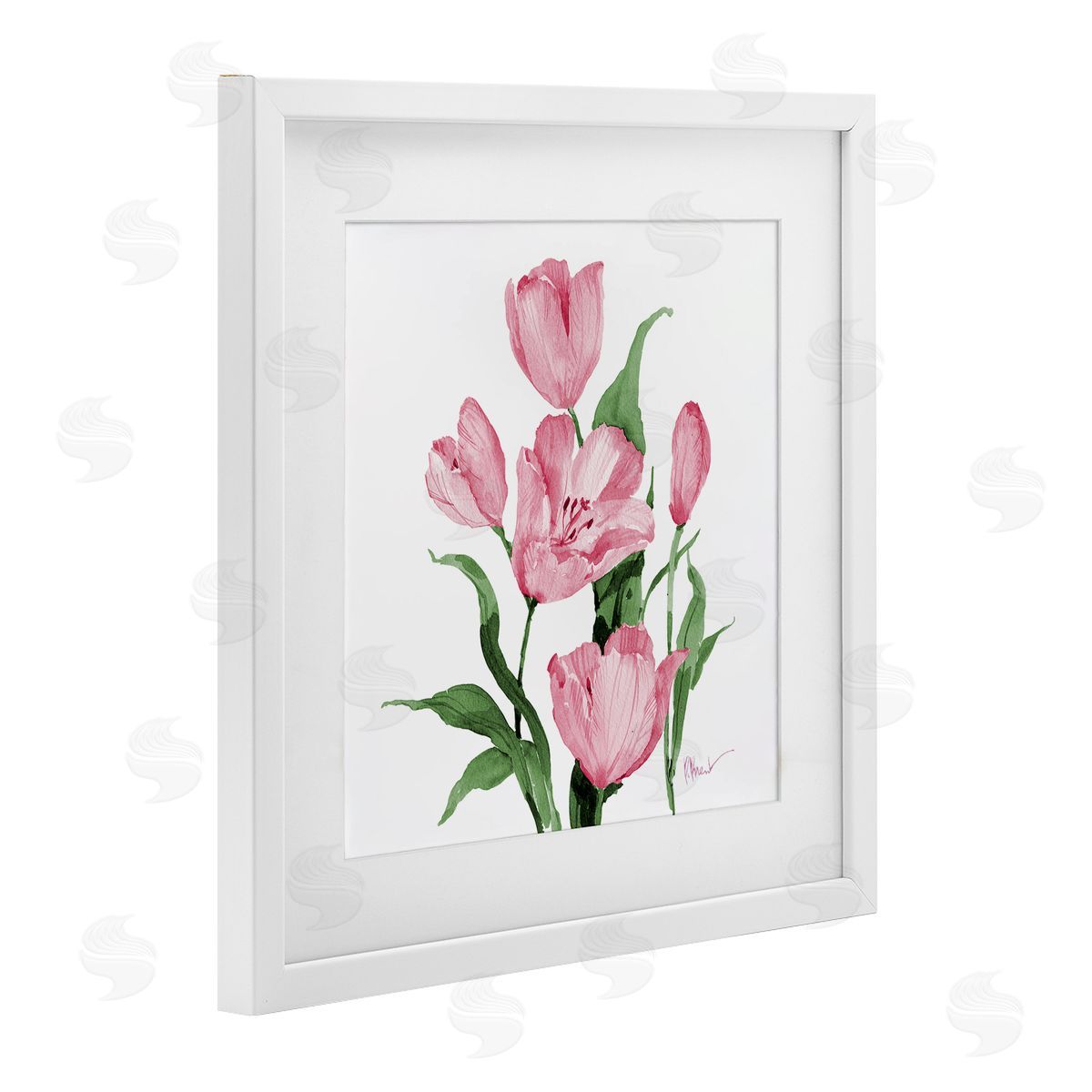 Paul Brent Province Tulips in Pink Canvas Wall Art Print