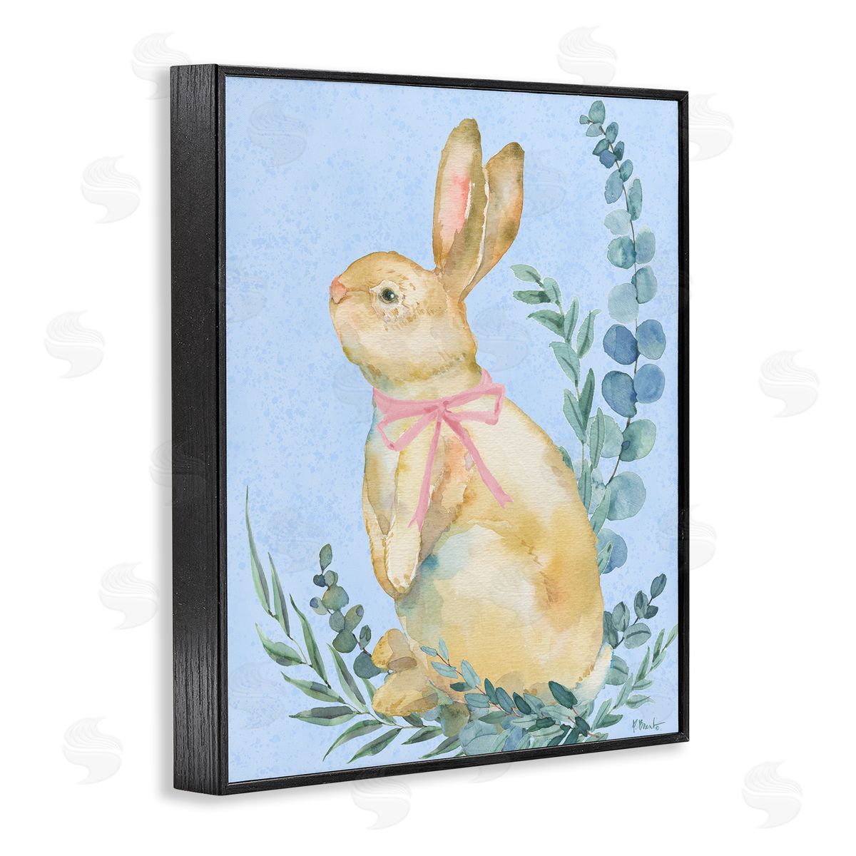 Paul Brent Eucalyptus Bunny on Blue Canvas Wall Art Print