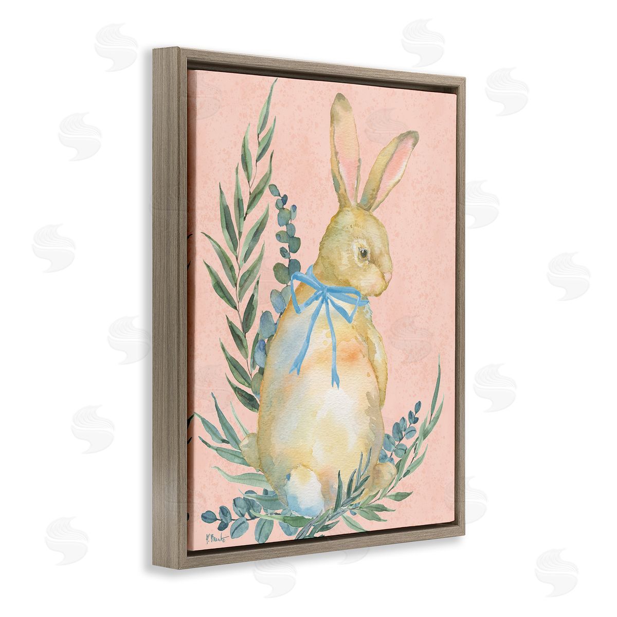 Paul Brent Eucalyptus & Bunny Pastel Canvas Wall Art Print