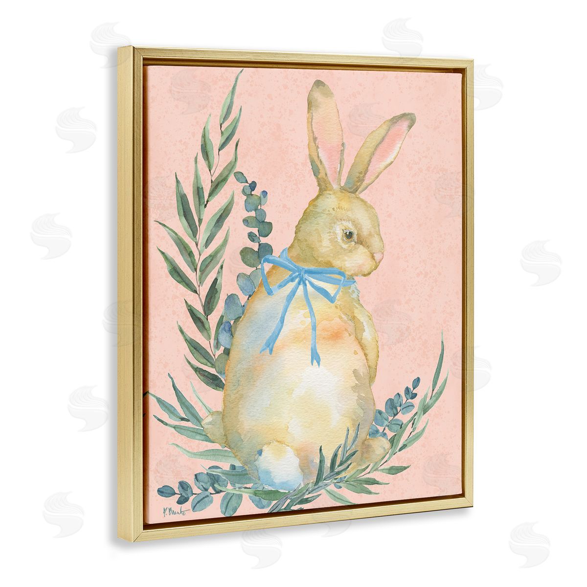 Paul Brent Eucalyptus & Bunny Pastel Canvas Wall Art Print