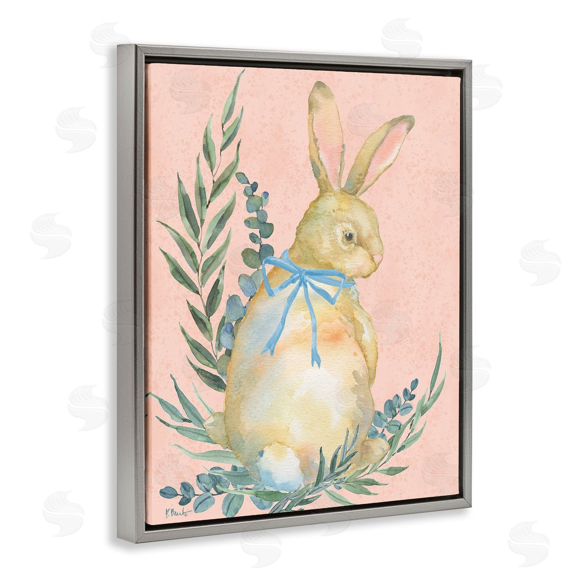 Paul Brent Eucalyptus & Bunny Pastel Canvas Wall Art Print