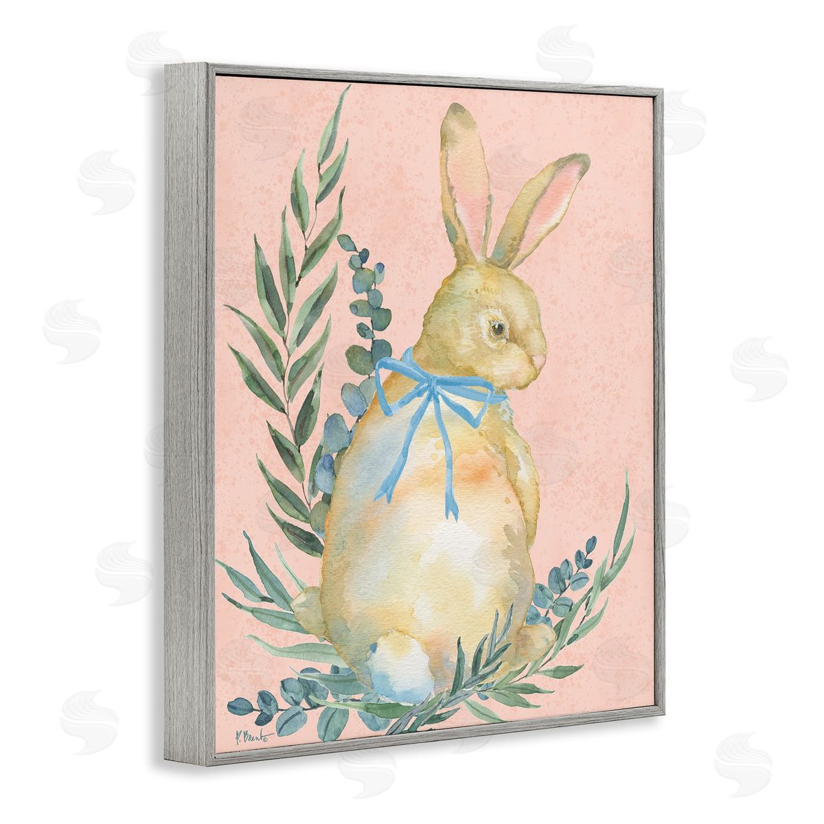 Paul Brent Eucalyptus & Bunny Pastel Canvas Wall Art Print