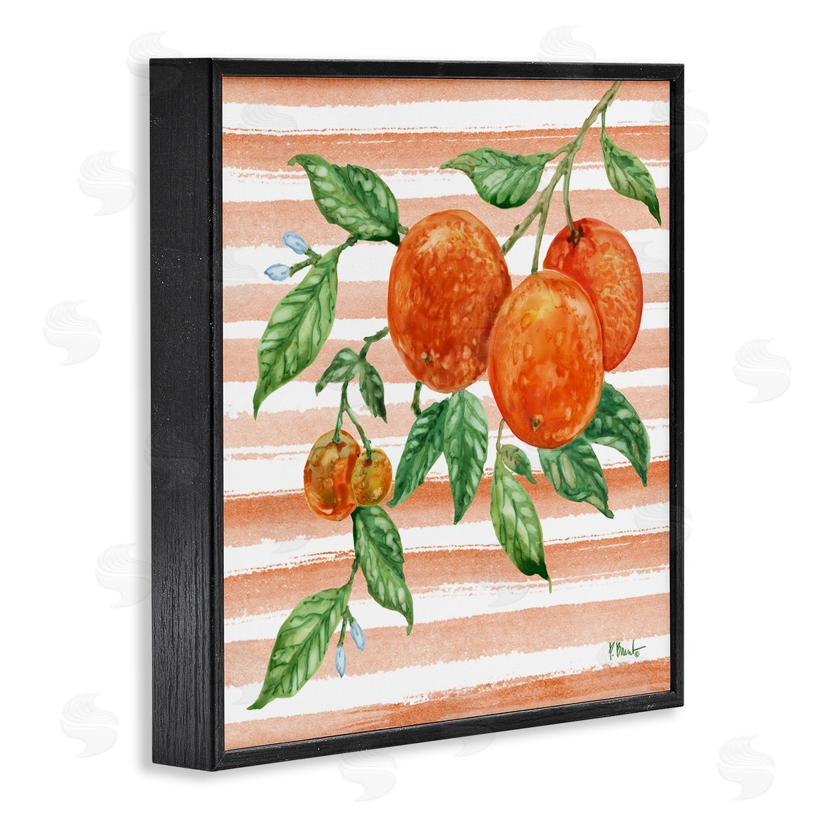 Paul Brent Bright Juicy Orange Vine Canvas Wall Art Print