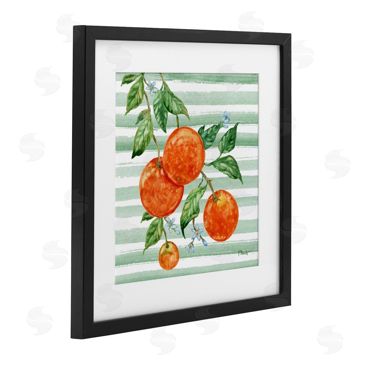 Paul Brent Juicy Orange Vine Canvas Wall Art Print