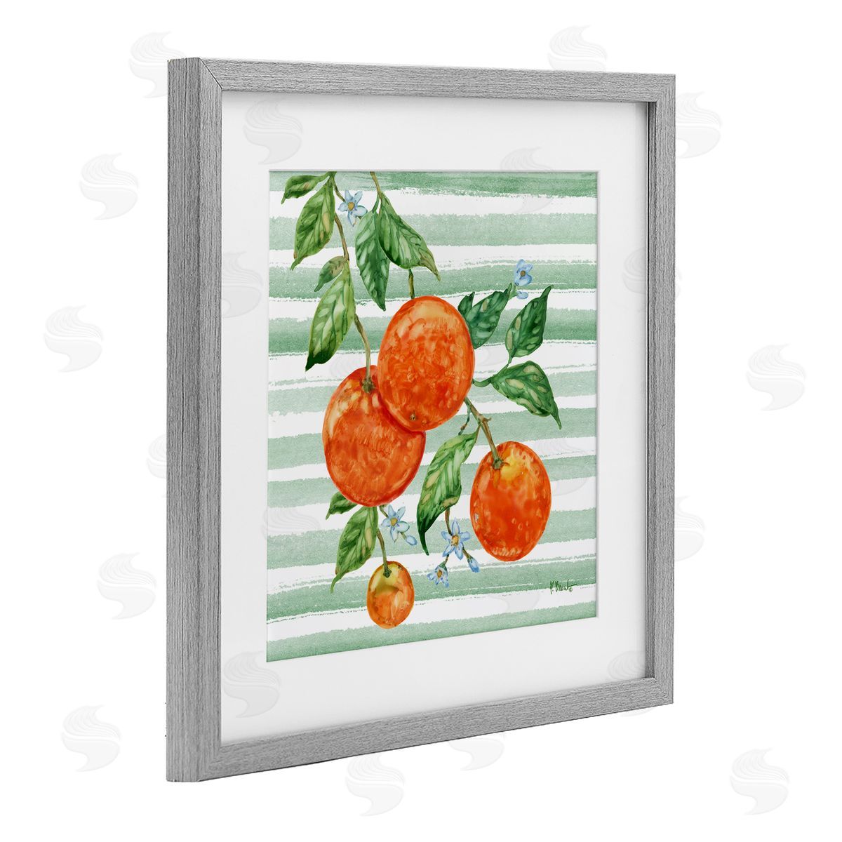 Paul Brent Juicy Orange Vine Canvas Wall Art Print