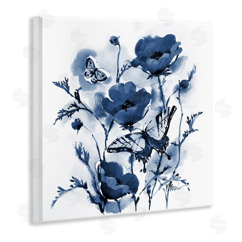 Paul Brent | Indigo Poppies & Butterflies