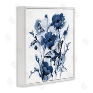 Paul Brent | Indigo Poppies & Butterflies
