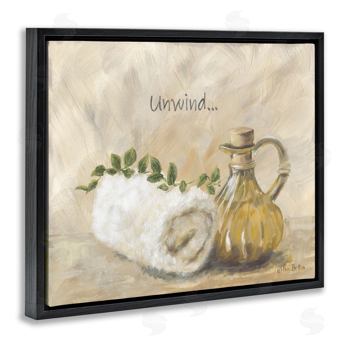Pam Britton Unwind Bath Towel Canvas Wall Art Print
