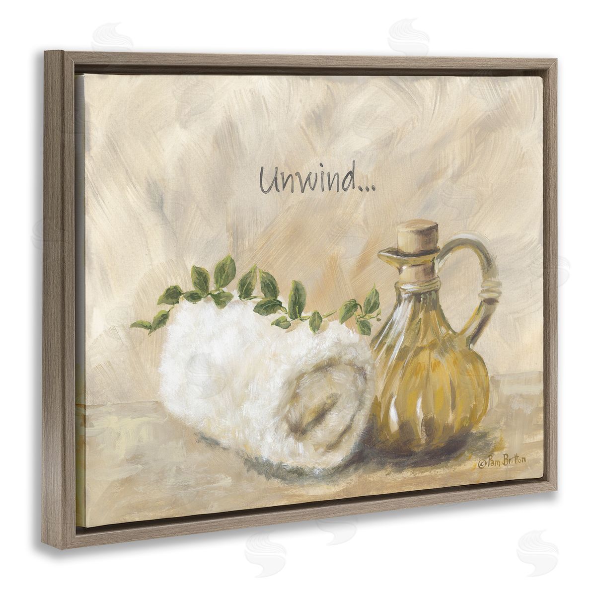 Pam Britton Unwind Bath Towel Canvas Wall Art Print