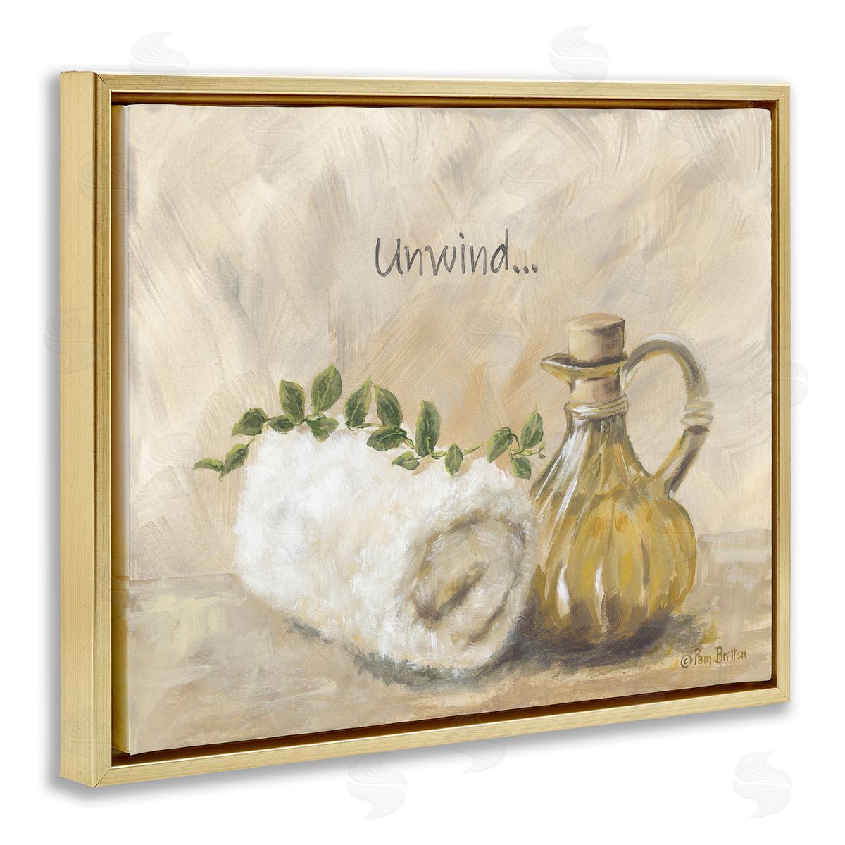 Pam Britton Unwind Bath Towel Canvas Wall Art Print