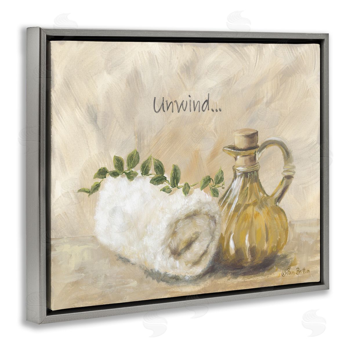 Pam Britton Unwind Bath Towel Canvas Wall Art Print