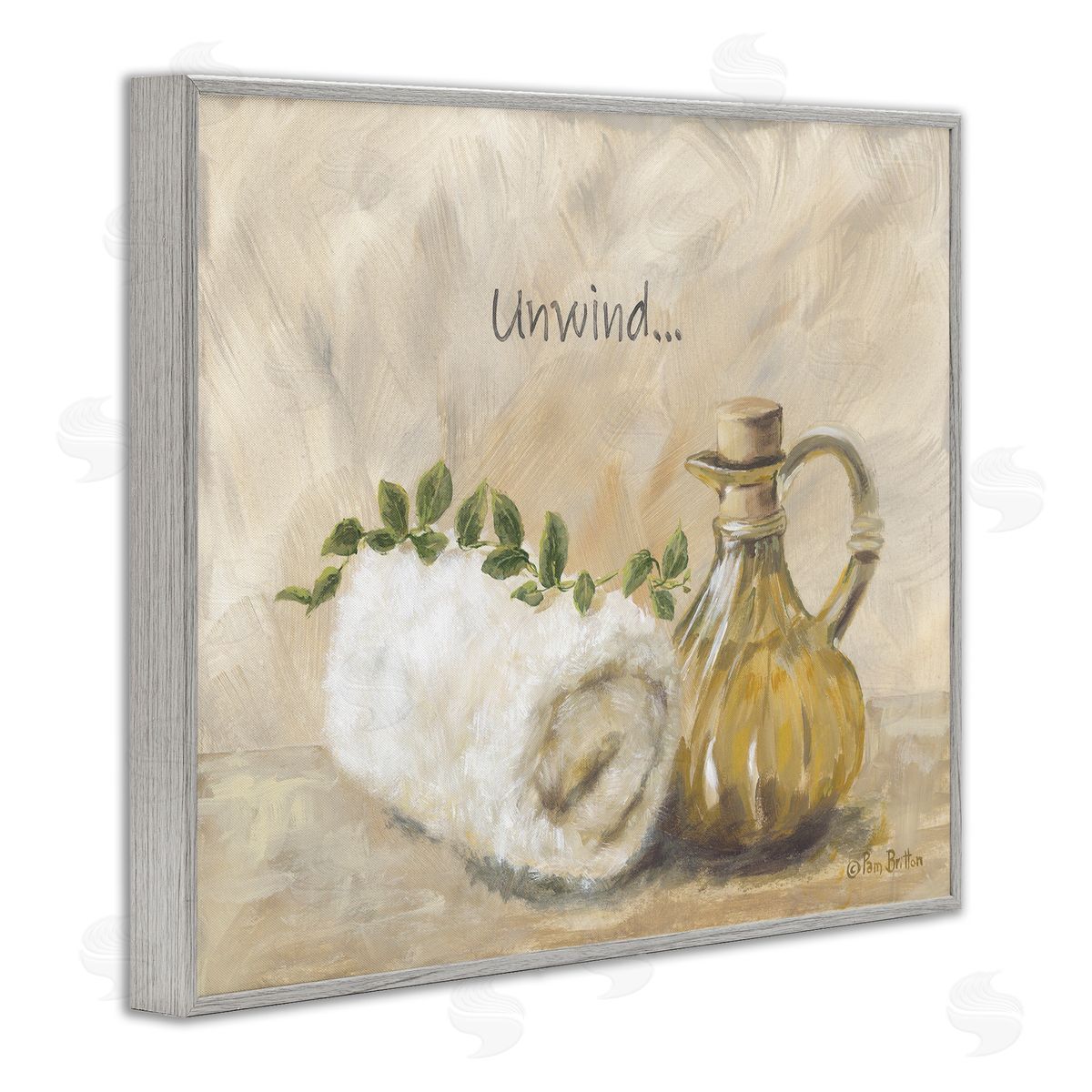 Pam Britton Unwind Bath Towel Canvas Wall Art Print