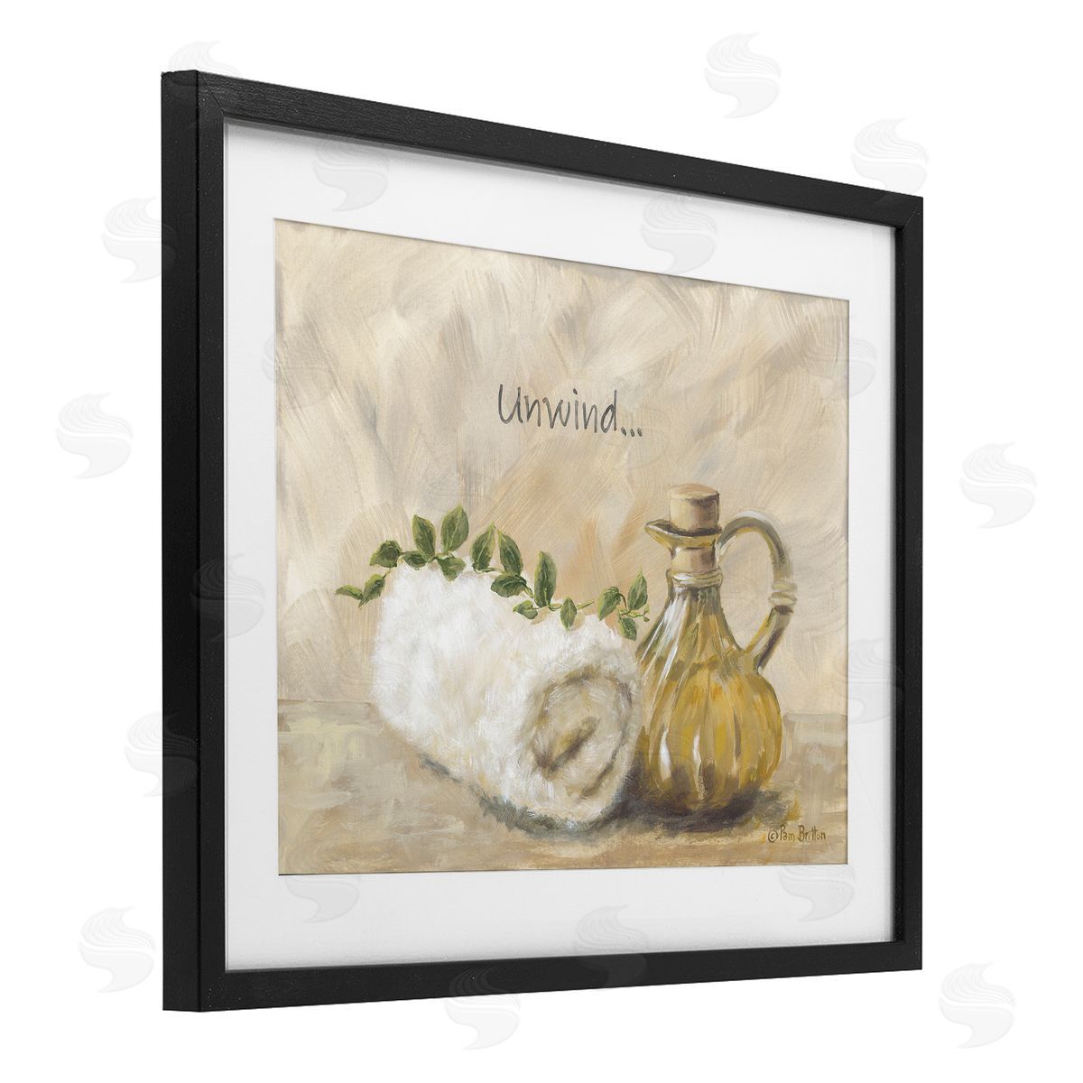 Pam Britton Unwind Bath Towel Canvas Wall Art Print