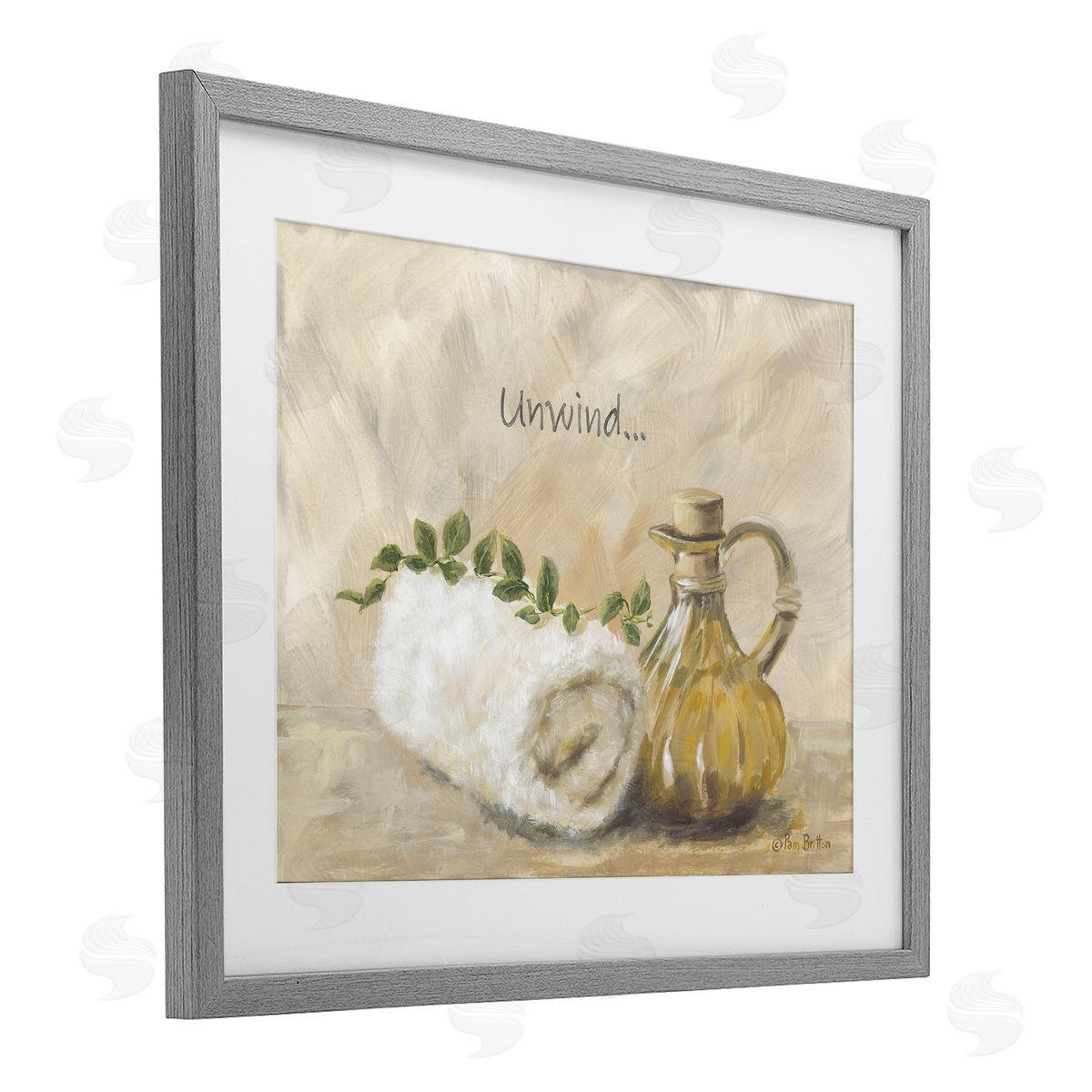 Pam Britton Unwind Bath Towel Canvas Wall Art Print