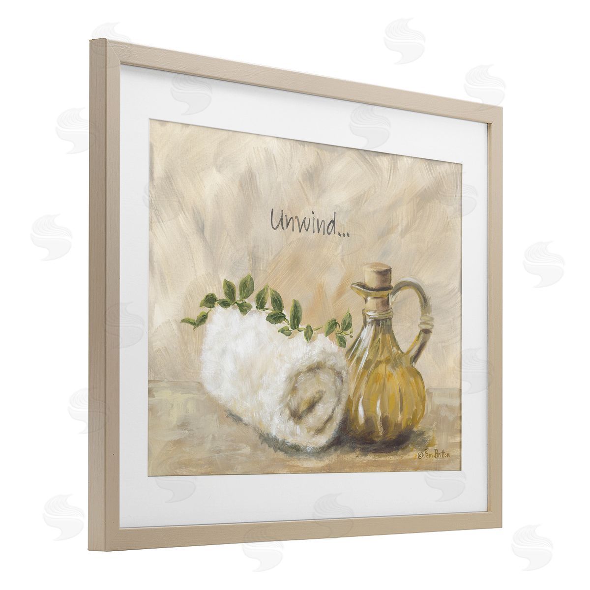 Pam Britton Unwind Bath Towel Canvas Wall Art Print