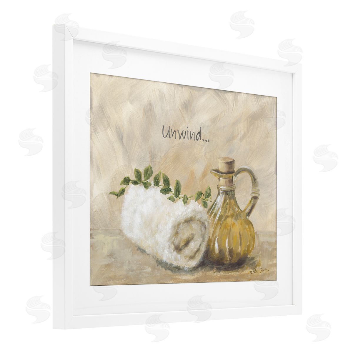 Pam Britton Unwind Bath Towel Canvas Wall Art Print