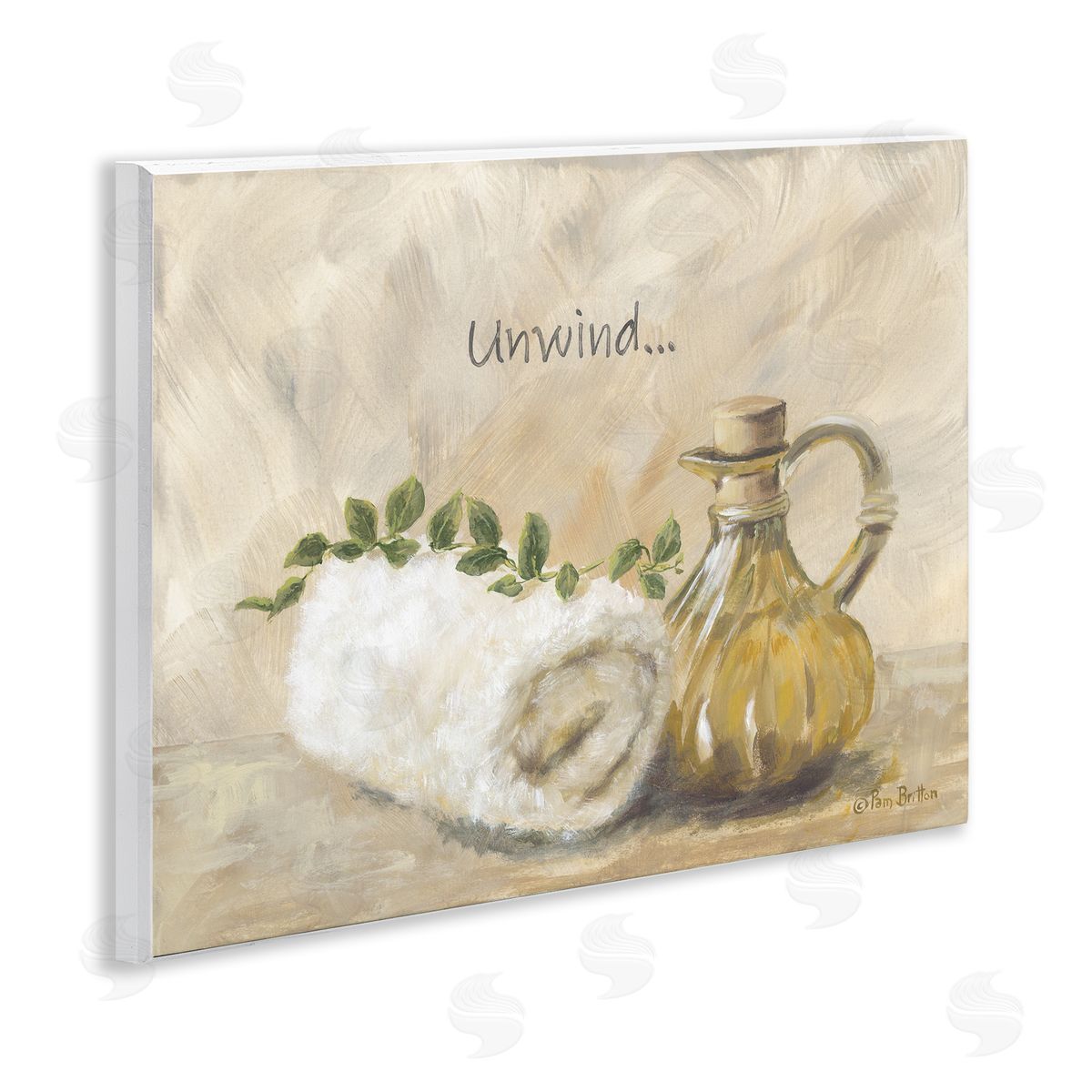 Pam Britton Unwind Bath Towel Canvas Wall Art Print