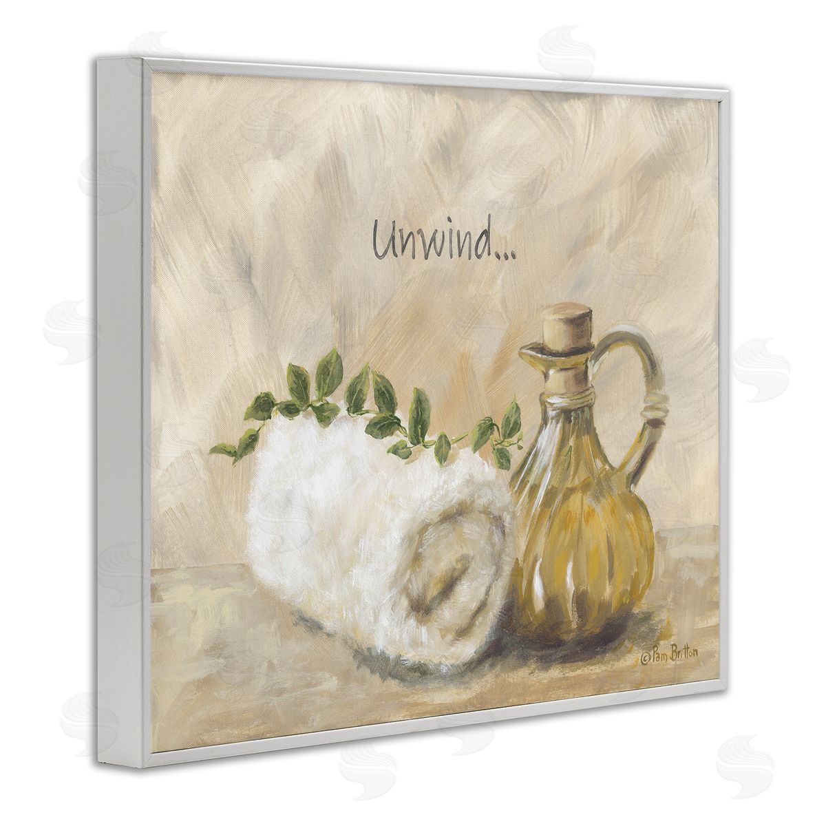 Pam Britton Unwind Bath Towel Canvas Wall Art Print