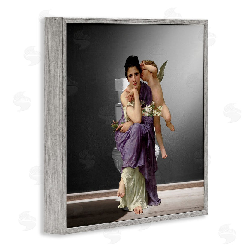 Seven Trees Design | Vintage Lady & Cherub Bathroom