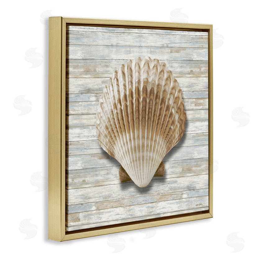Amber Sterling | Clam Shell on Shiplap